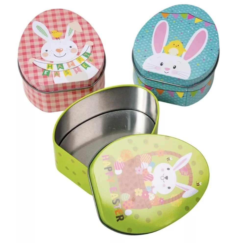 Húsvéti mintás fémdoboz