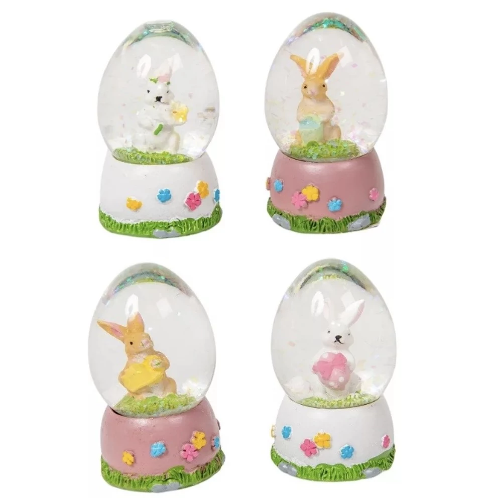 Húsvéti nyuszis rázógömb figura