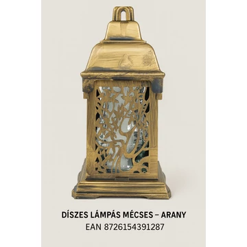 Díszes Lámpás Mécses – Arany