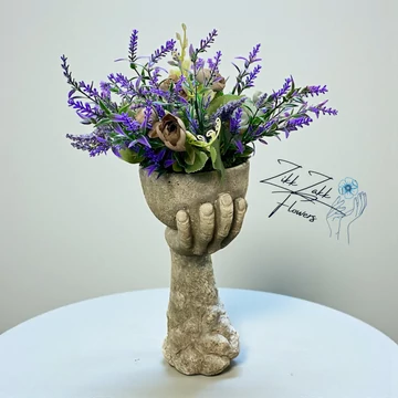 Kéz Formájú virág Kaspó Kompozíció