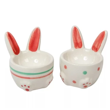 Kerámia Nyuszifüles Tojástartó