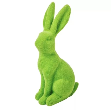 Zöld Bársony Nyúl Figura