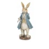 Vintage Húsvéti Nyuszi Figura – Kék Kabátos Úr