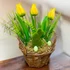 Sárga Tulipános Kosár